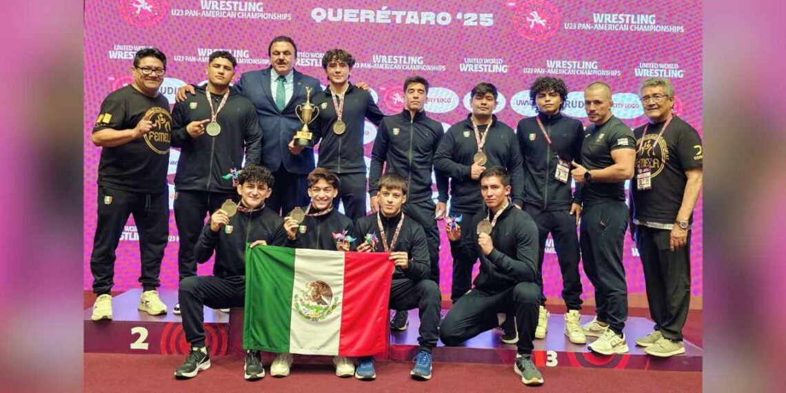 México conquista el oro en lucha grecorromana en el Campeonato Panamericano U2