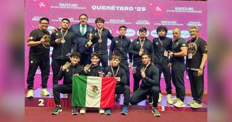 México conquista el oro en lucha grecorromana en el Campeonato Panamericano U2