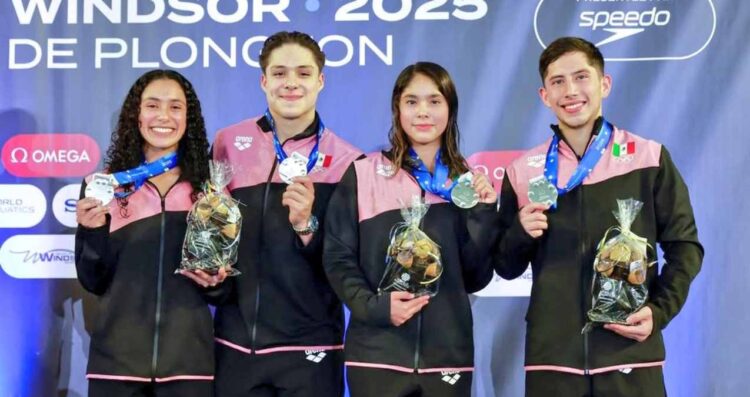 México gana medalla de plata en la Copa Mundial de Clavados en Canadá