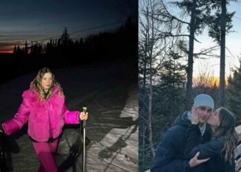 Mía Rubín y Tarik Othón disfrutan una escapada familiar en la nieve de Canadá