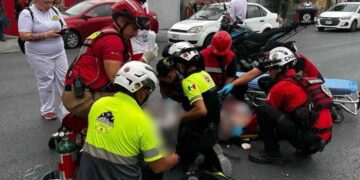 Motociclista arrollado tráiler Monterrey