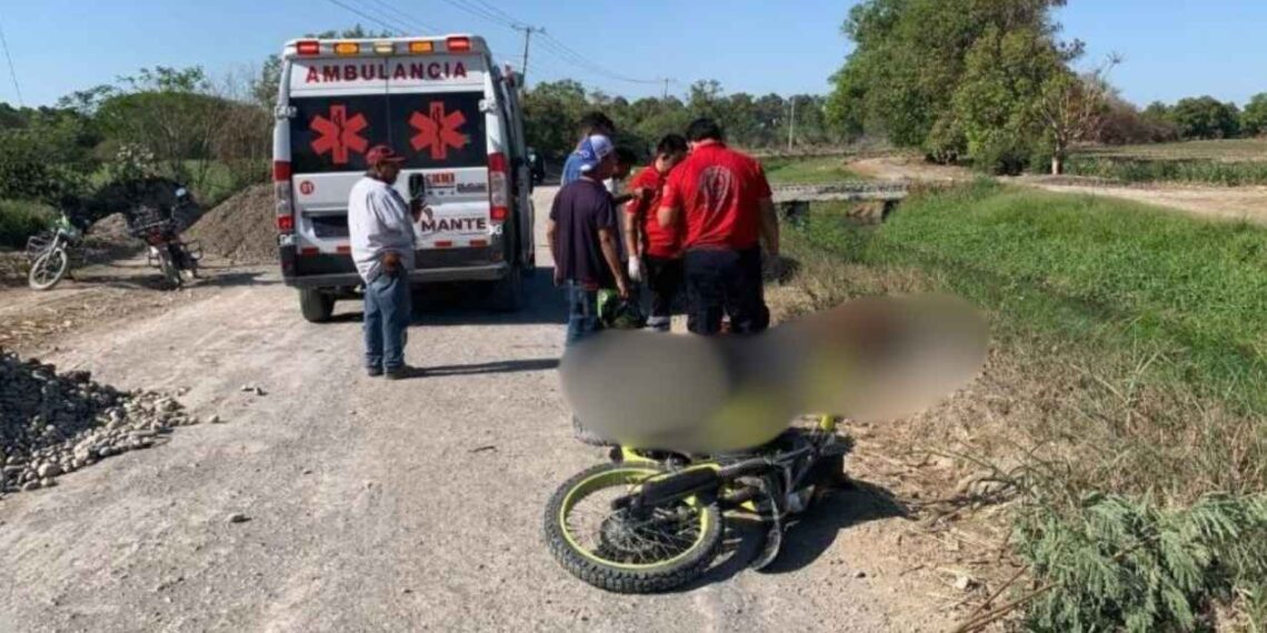 Motociclista herido accidente Mante