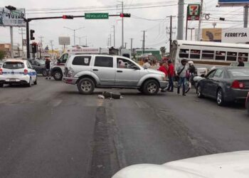 Motociclista resulta herido tras accidente en avenida de Reynosa, Tamaulipas