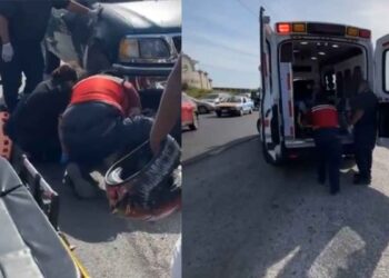 Motociclista resulta herido tras choque en Reynosa, Tamaulipas