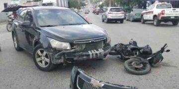 Motociclista resulta herido tras choque en San Fernando, Tamaulipas