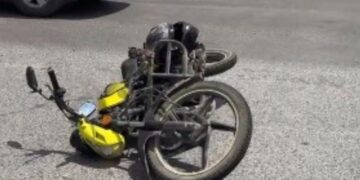 Motociclista resulta herido tras maniobra para evitar choque en Matamoros, Tamaulipas