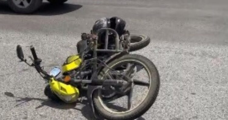 Motociclista resulta herido tras maniobra para evitar choque en Matamoros, Tamaulipas