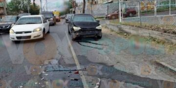 Motociclista resulta herido tras ser embestido en choque múltiple en Nuevo Laredo, Tamaulipas