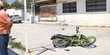 motociclista herido El Mante