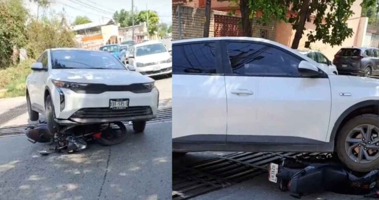 Motociclista se salva de ser atropellado en Ciudad Victoria