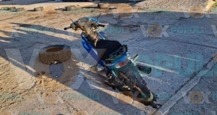 Motociclista termina herido tras chocar contra un automóvil en Nuevo Laredo, Tamaulipas