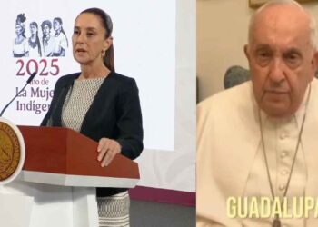 Muestra Claudia Sheinbaum video inédito del Papa Francisco