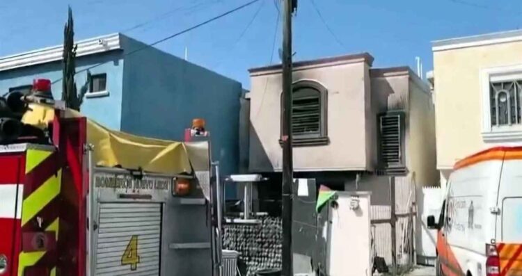 mujer herida incendio Monterrey