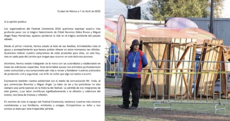 Organizadores del Festival Ceremonia Axe se pronuncian ante el incidente en la Ciudad de México