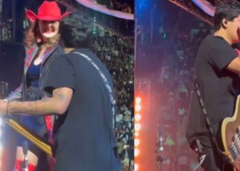Phoenix, hijo de Yuridia, rompe en llano en el concierto de la Plaza de Toros
