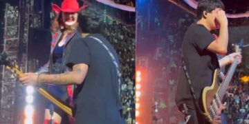 Phoenix, hijo de Yuridia, rompe en llano en el concierto de la Plaza de Toros