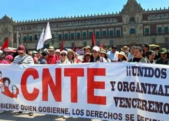 Prevén paro nacional de 200 mil maestros de la CNTE el 15 de mayo