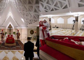 Publican las primeras FOTOS del Papa Francisco dentro de su féretro
