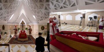 Publican las primeras FOTOS del Papa Francisco dentro de su féretro