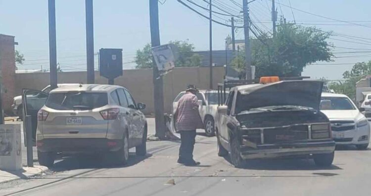 Reportan accidente entre camionetas en Reynosa, Tamaulipas