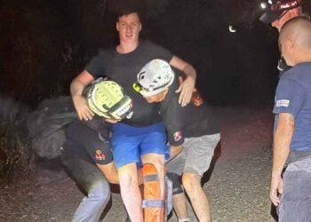 Rescatan a joven lesionado tras caer en el Río Ramos, en Allende, Nuevo León