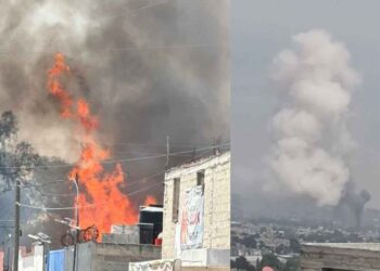 Se registra explosión en un taller de productos pirotécnicos en Tultepec, Edomex
