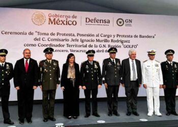 Secretario de Gobierno de Tamaulipas asiste a toma de protesta del nuevo coordinador de la Guardia Nacional en la Región Golfo