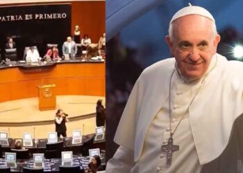 Senado de la República guarda un minuto de silencio en memoria del Papa Francisco