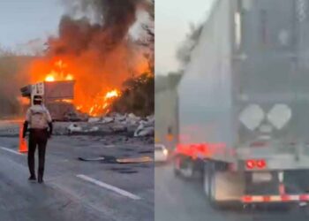 Tráiler incendia Linares- Hidalgo