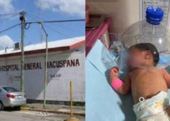 Usan botella para oxigenar a bebé en hospital de Tabasco; suspenden a director