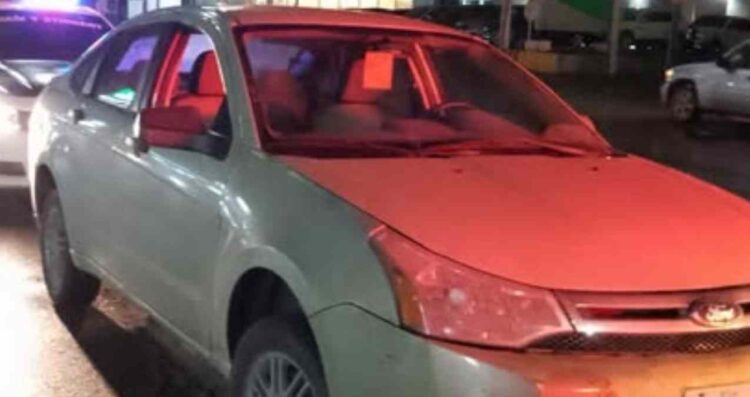Vehículo termina sobre el camellón tras accidente en Matamoros, Tamaulipas