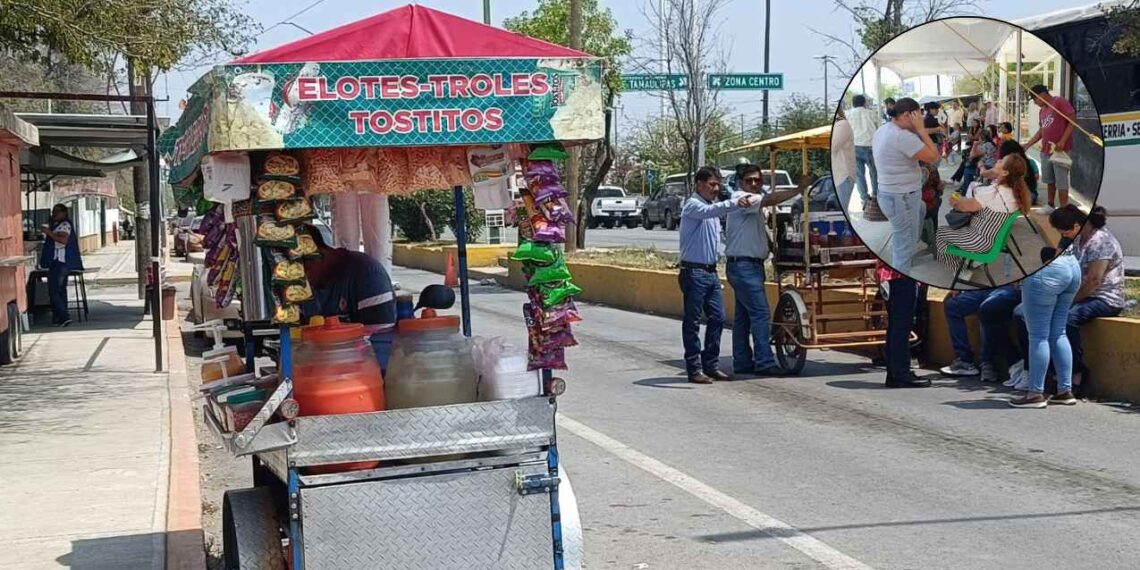 Vendedores ambulantes aprovechan el paro magisterial en Ciudad Victoria para hacer su 'agosto'