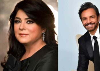 Victoria Ruffo responde a Eugenio Derbez y defiende a su hijo