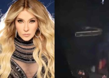 Yuri sufre caída en pleno escenario durante concierto en Tampico, Tamaulipas