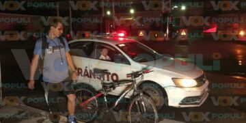 accidente de ciclista en Ciudad Victoria