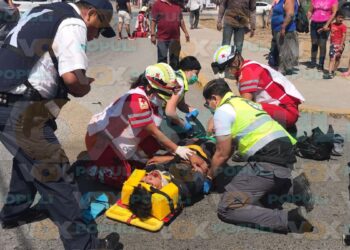 accidente de motocicleta en Ciudad Victoria