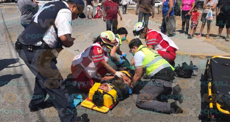 accidente de motocicleta en Ciudad Victoria
