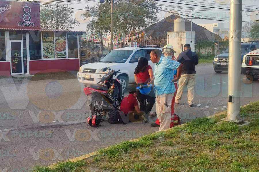 accidente en avenida de Ciudad Victoria