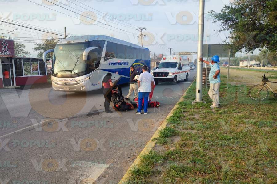 accidente en avenida de Ciudad Victoria