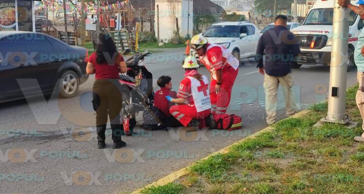 accidente en avenida de Ciudad Victoria