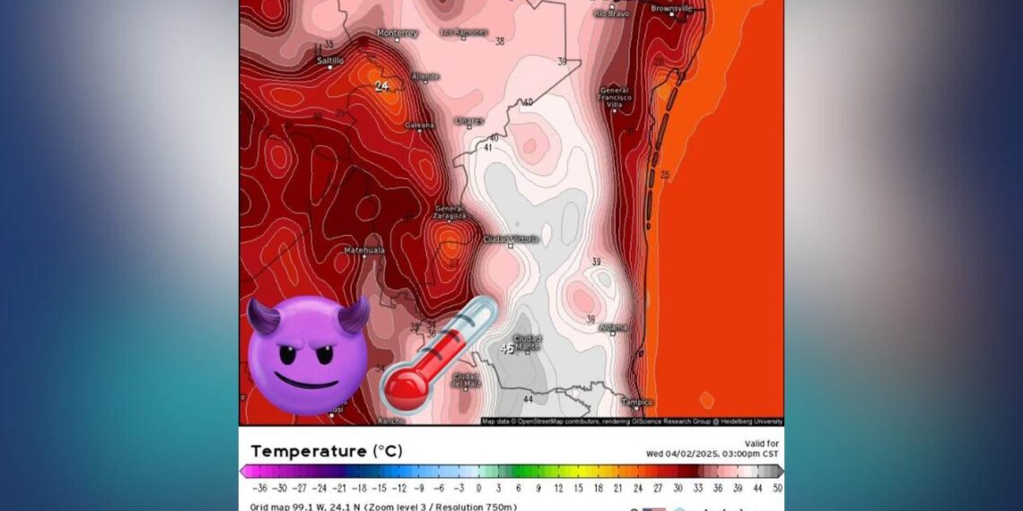 aumento de temperatura en Tamaulipas