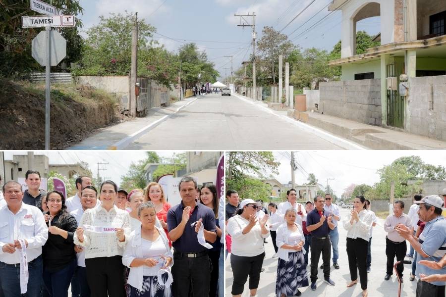 calles pavimentadas en Tampico