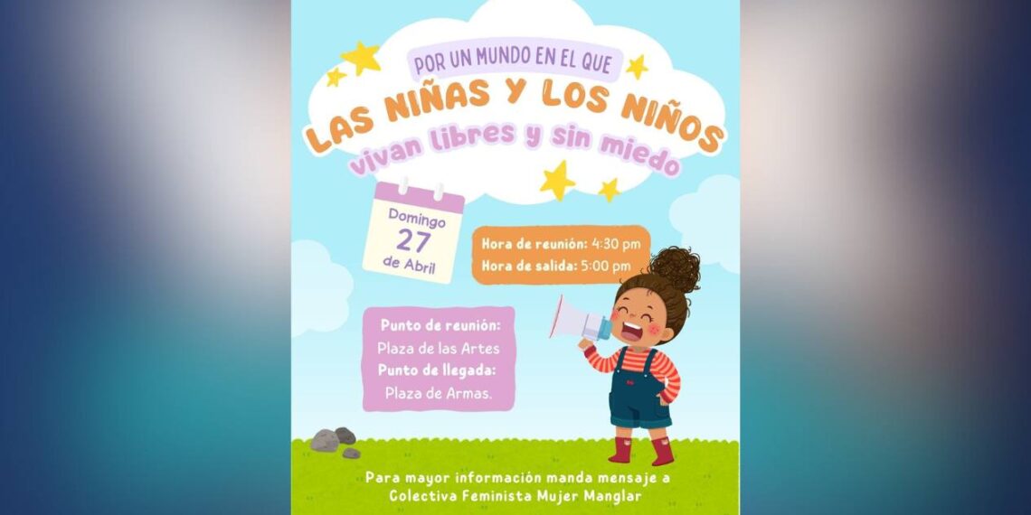 caminata por los derechos de los niños en Tampico