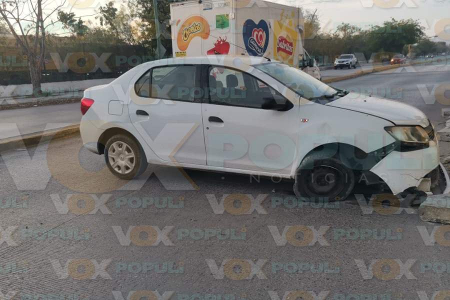choque contra barda en Ciudad Victoria