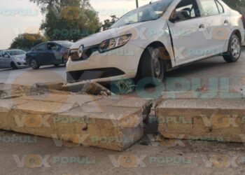 choque contra barda en Ciudad Victoria
