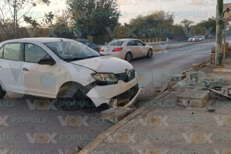 choque contra barda en Ciudad Victoria