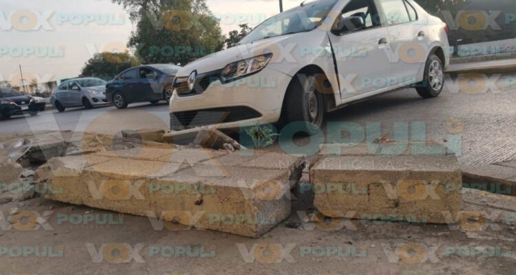 choque contra barda en Ciudad Victoria