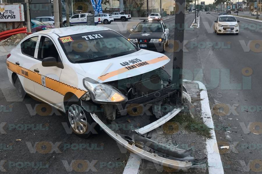 choque contra poste en tampico