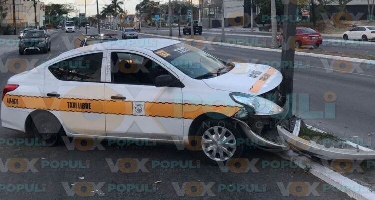 choque contra poste en tampico