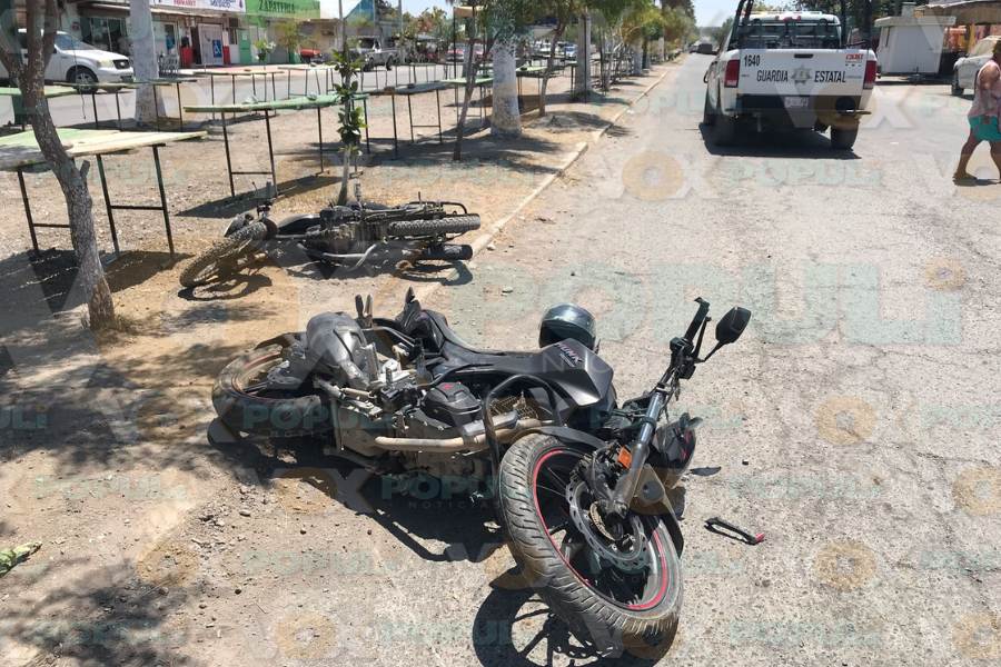 choque de motociclistas en Victoria